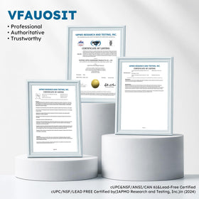 VFAUOSIT rotatable spray head provides full sink coverage for quick tasks.