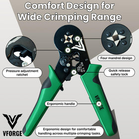 VFORGE ferrule kit handheld ergonomic design enables comfortable long use.