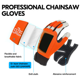 Vgo high visibility back on gloves enhances dexterity and airflow