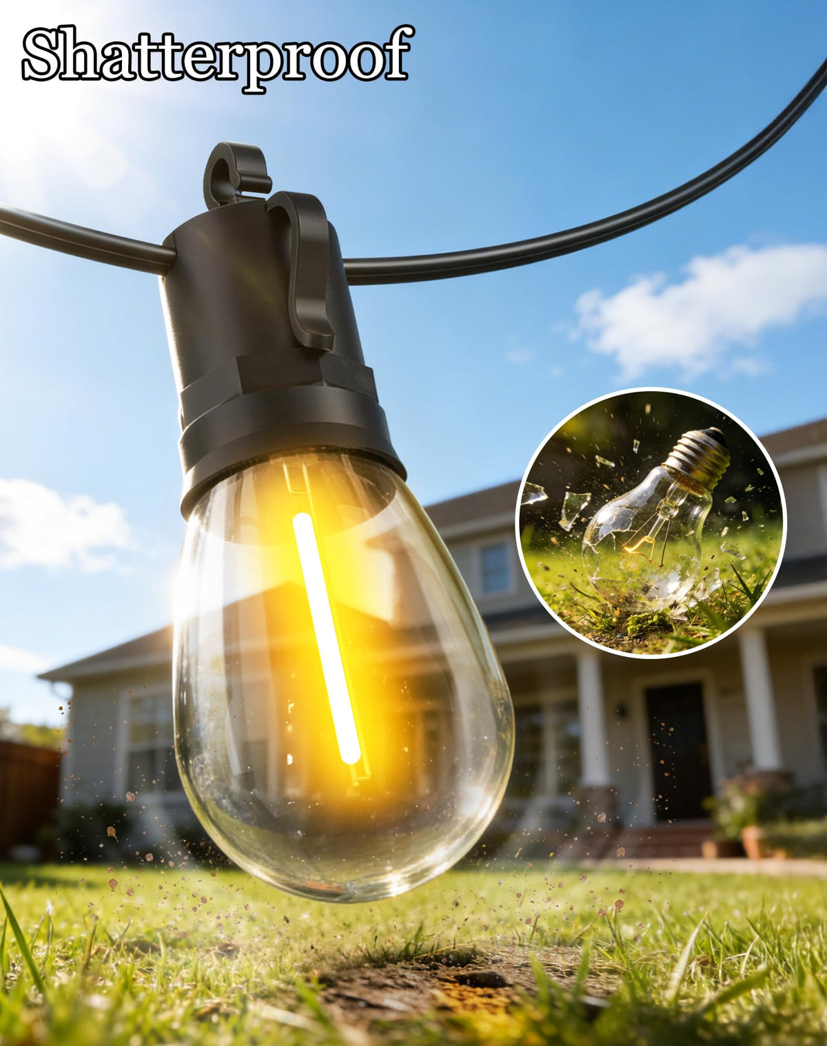 VGUXG dusk-to-dawn mode automatically lights the yard at dusk