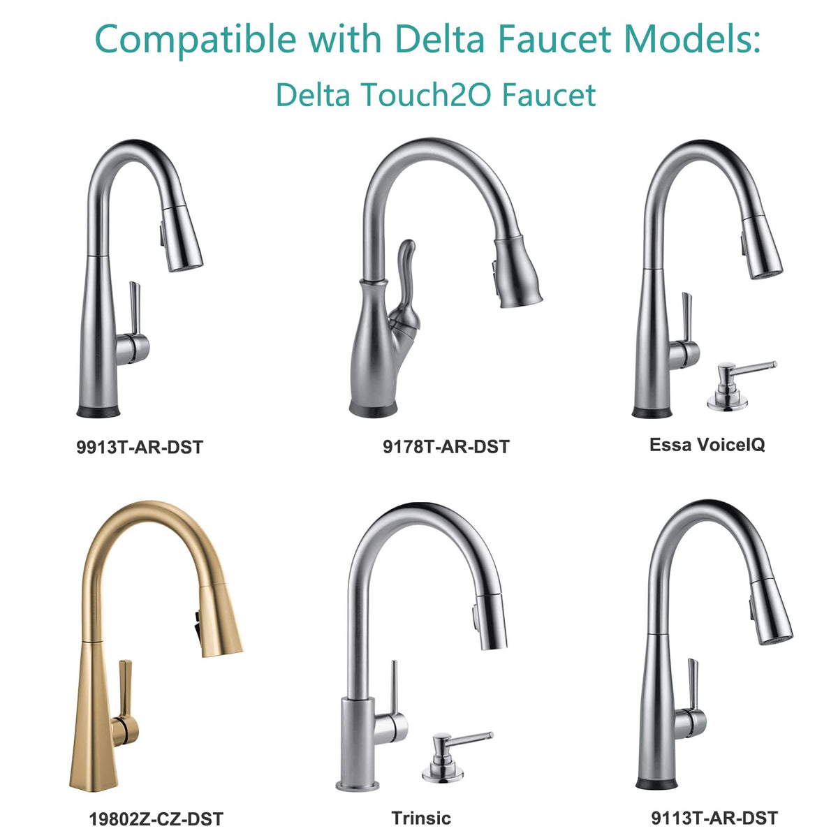 vhbw Delta faucet power adapter 9V 2A for reliable Touch2O control