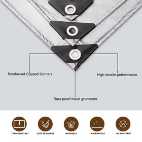 VHESS multipurpose tarp ideal for roofs, boats, pools, and outdoor furniture.