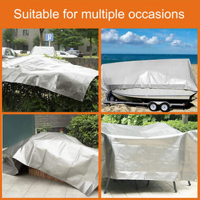 VHESS camping tarp setup for shelters, ground protection, or shade