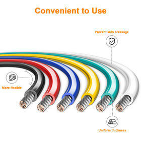 VIABRICO 10ga blue spool demonstrates color coding for fast assembly and testing.