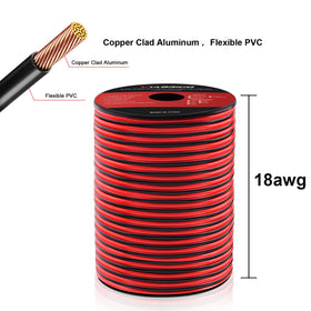 VIABRICO dual-conductor wire with PVC jacket for LED strip connections
