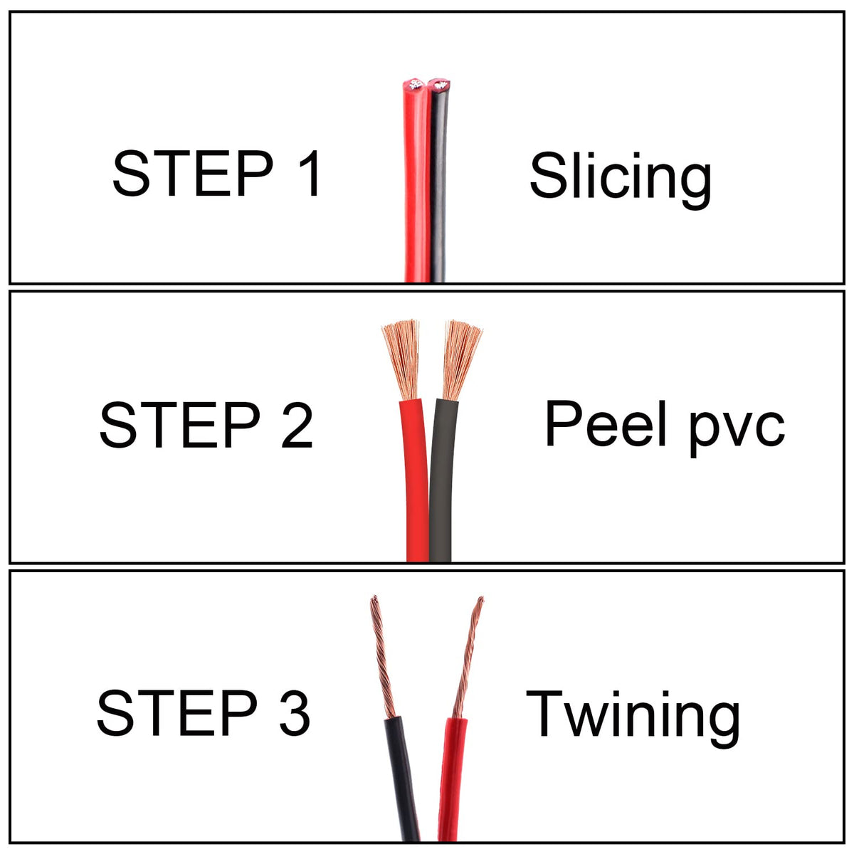 VIABRICO easy strip and cut feature on the spool