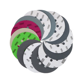 VIBRATITE 70-piece 5-inch discs with 8-hole pattern for versatile projects.