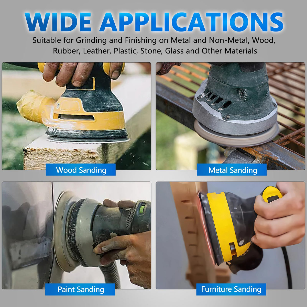 VIBRATITE fine grit for polishing stone, marble, and automotive finishes.