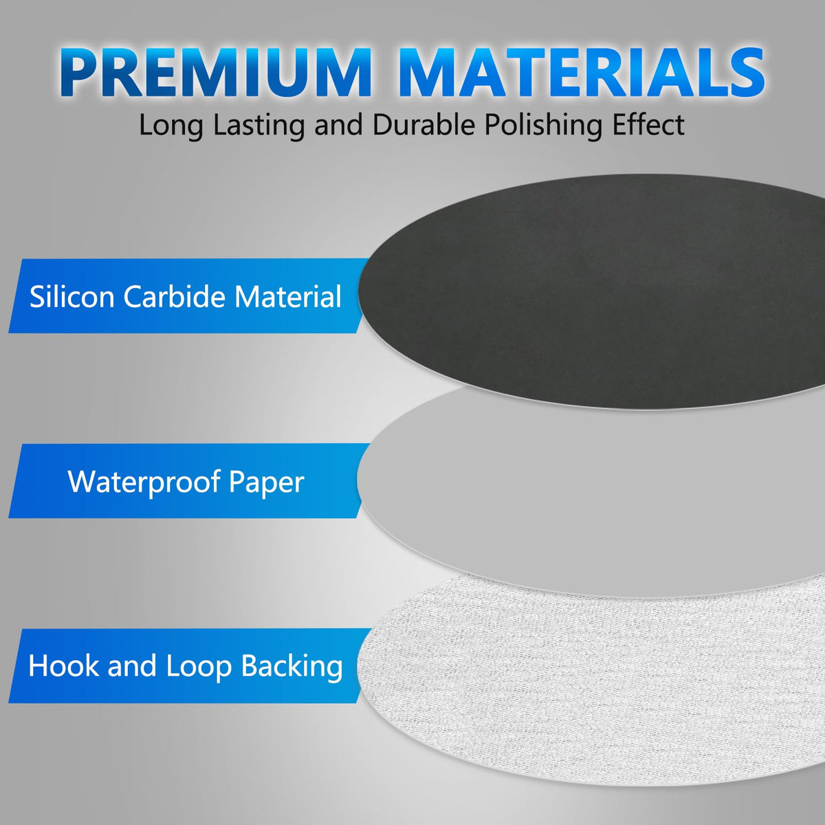 Vibratite 1000 grit disc for refined surface prep and polishing tasks