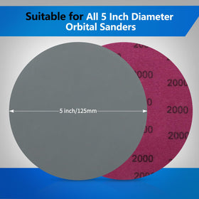 Vibratite 800 grit sanding disc for smooth finishes on wood furniture and automotive parts