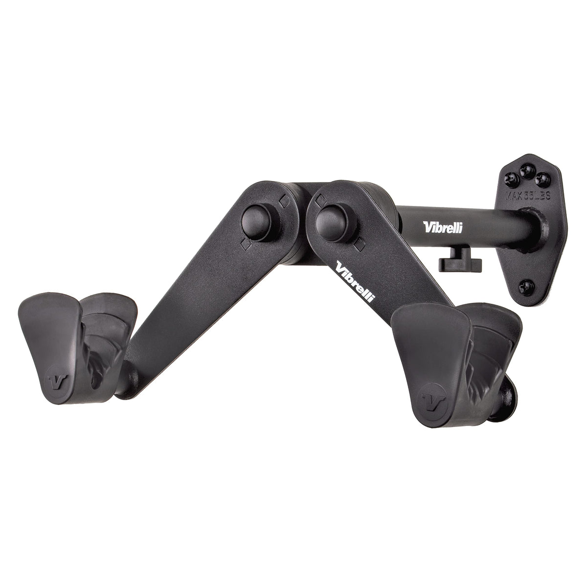 Vibrelli bike wall mount holding a road bike flush against wall for space saving.
