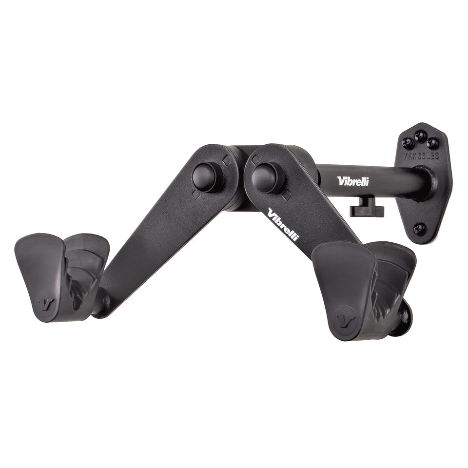 Vibrelli bike wall mount holding a road bike flush against wall for space saving.