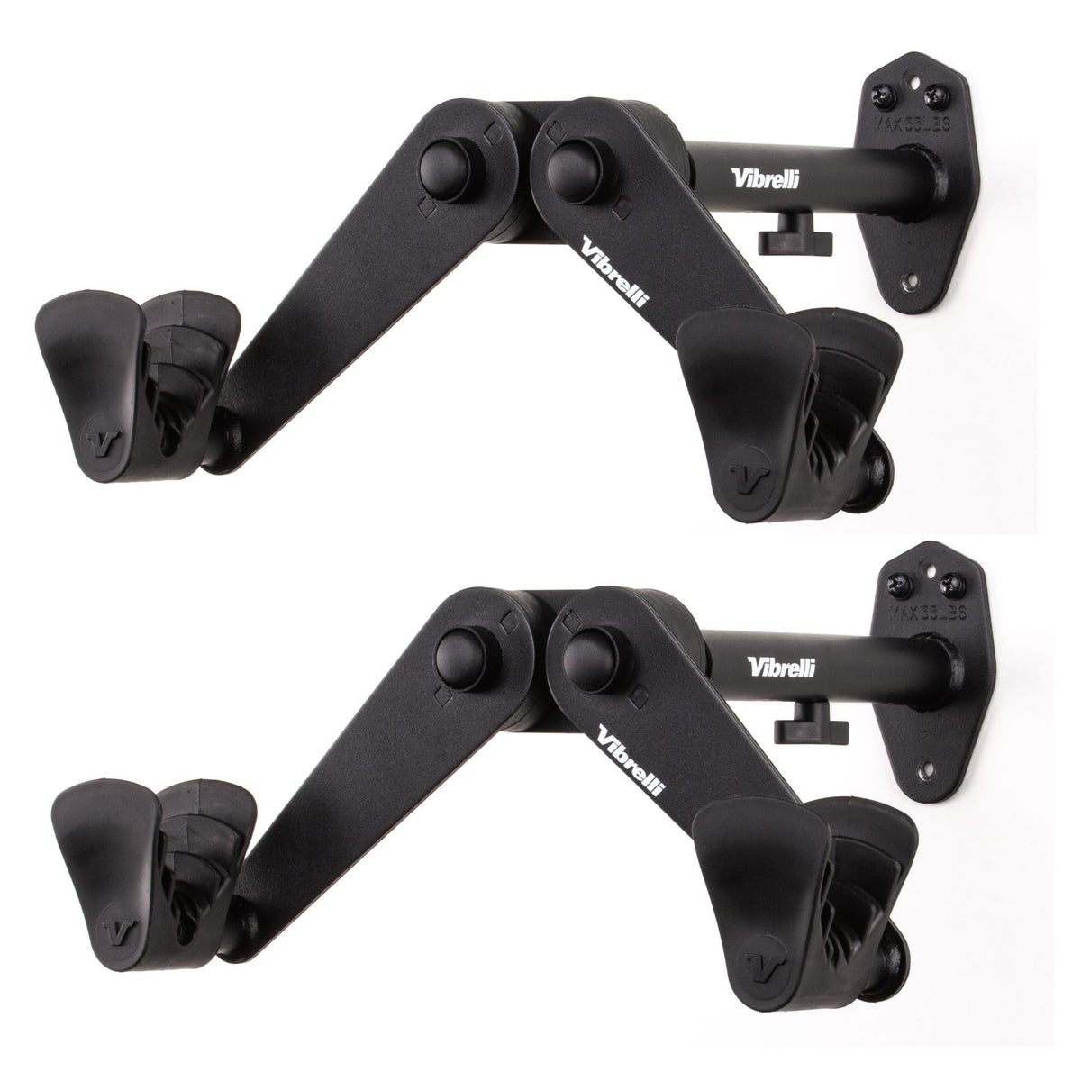 Vibrelli bike wall mount horizontal storage saves space in home or garage.