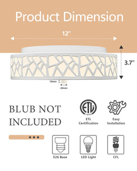 VICNIE two-pack ceiling lights offer easy installation