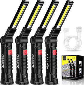 VICOODA LED work light with magnetic base, hands-free illumination on metal surfaces.