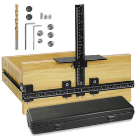 Vicrays cabinet handle jig aluminum body shows precision alignment for fast, accurate installations.