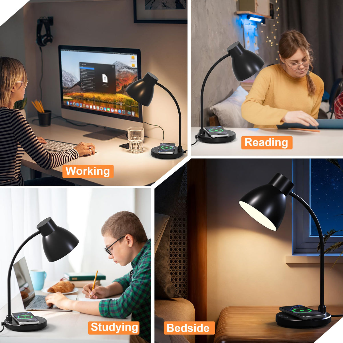 Vicsoon lamp base keeps devices charged without extra cables