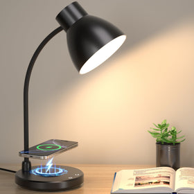 Vicsoon desk lamp base with wireless charger for cable-free charging