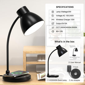Vicsoon lighting ideal for study and reading in dorms and homes