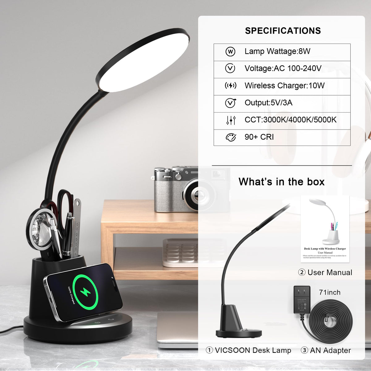 Vicsoon compact design folds for portability and easy travel