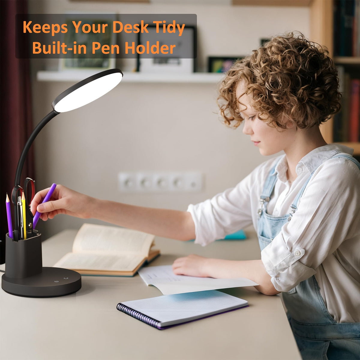 Vicsoon desk lamp dimmable brightness for any task