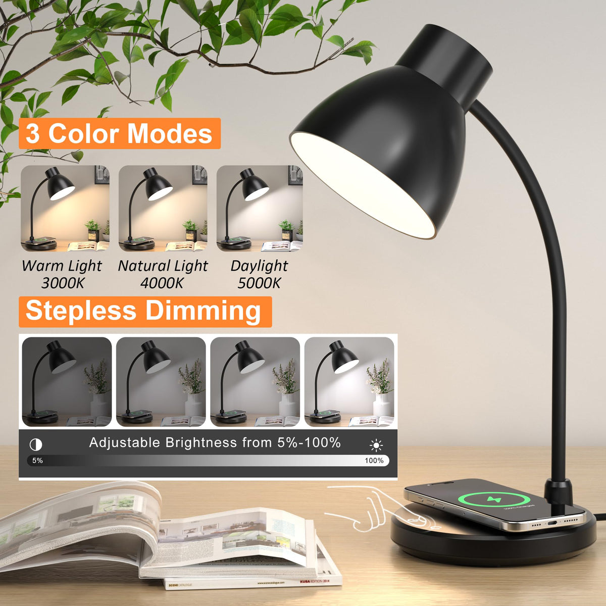 Vicsoon lamp dimming control enabling precise brightness for reading