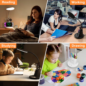Vicsoon desk lamp ideal for dorms, home offices, and small desks