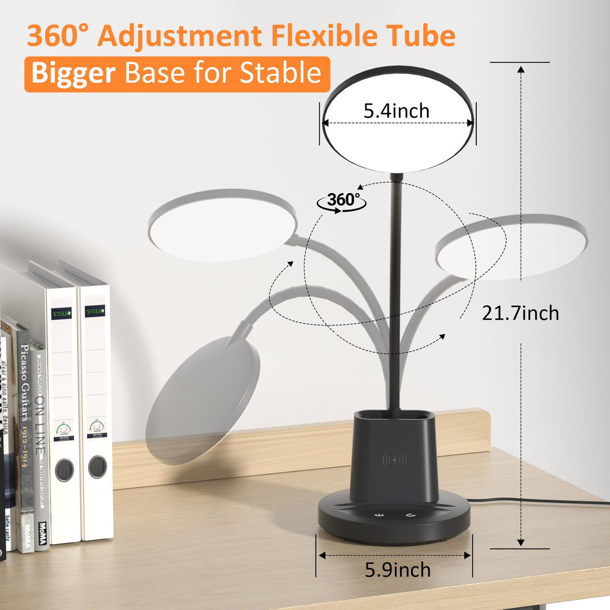 Vicsoon desk lamp highlights eye-friendly lighting with CRI 90+ for accurate colors