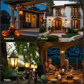 Vicstone eco-friendly flame bulb highlights durable LEDs and efficiency.