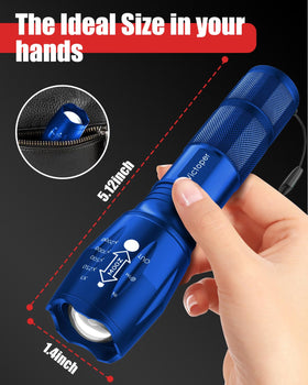 Victoper flashlight non-slip grip ensures secure handling during adventures.