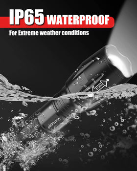 Victoper flashlight offers five modes including SOS for emergencies.