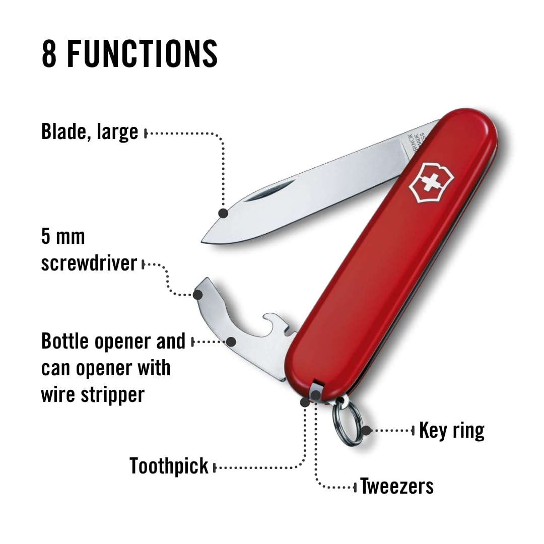 Victorinox Bantam bottle opener handy for outdoor meals.