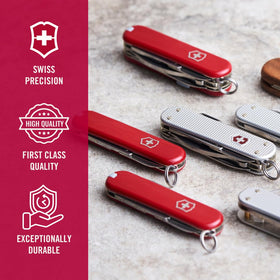 Victorinox Bantam red pocket knife compact and reliable.