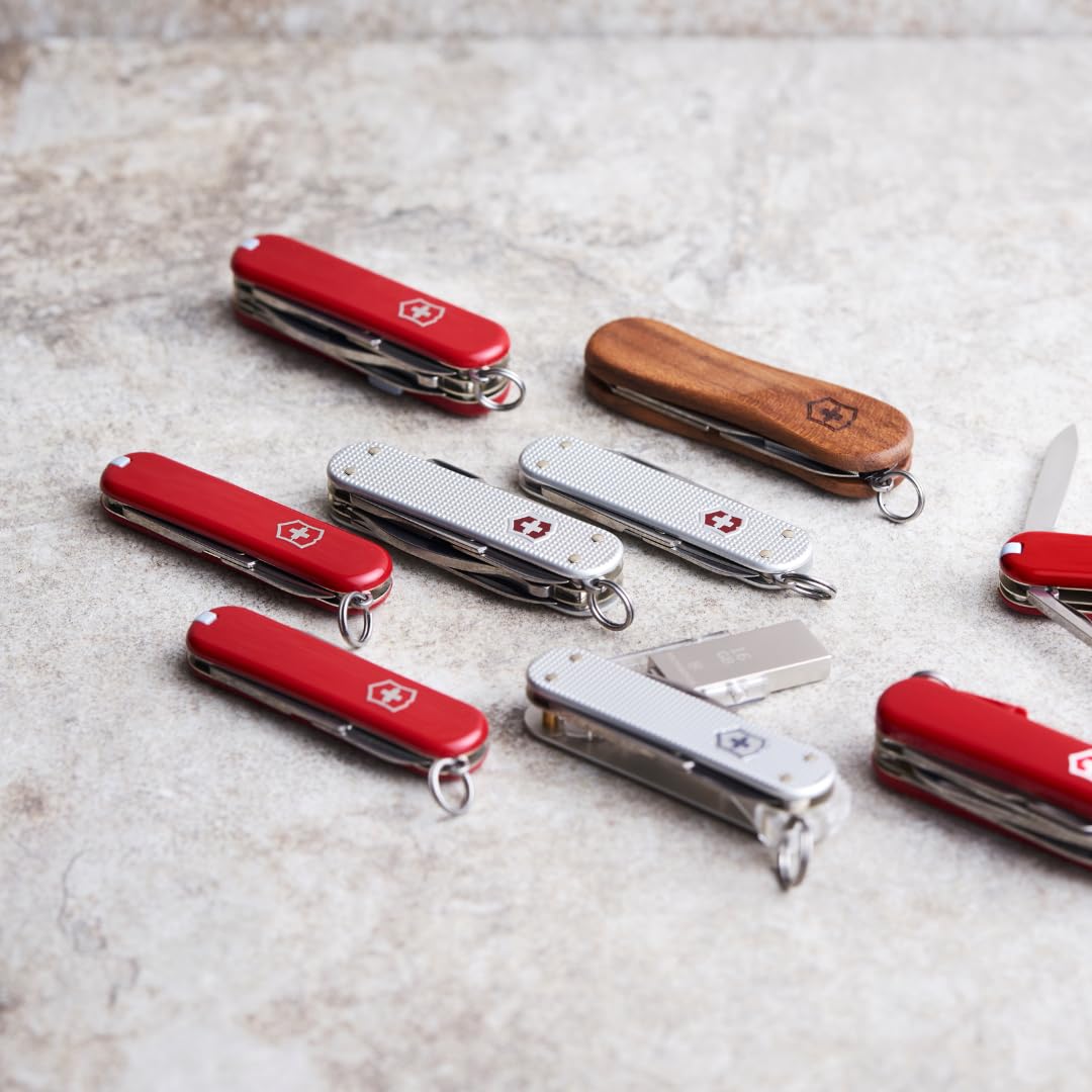 Victorinox Classic SD Alox nail file for on-the-spot maintenance.