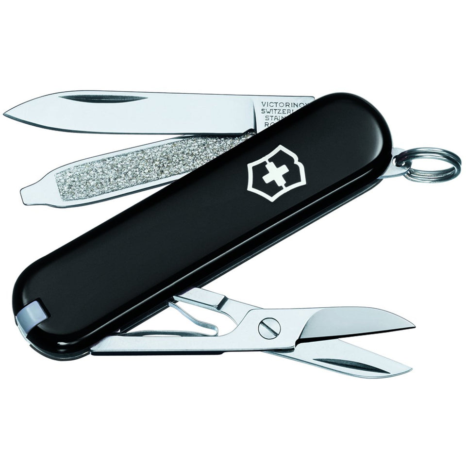 Victorinox Classic SD Black knife blade for quick cuts on the go