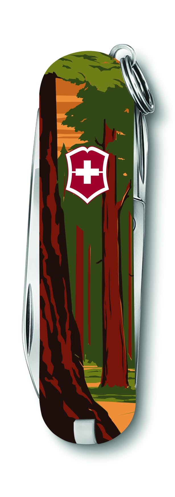 Victorinox Classic SD compact knife on a keychain for everyday tasks.
