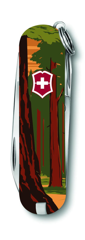 Victorinox Classic SD compact knife on a keychain for everyday tasks.