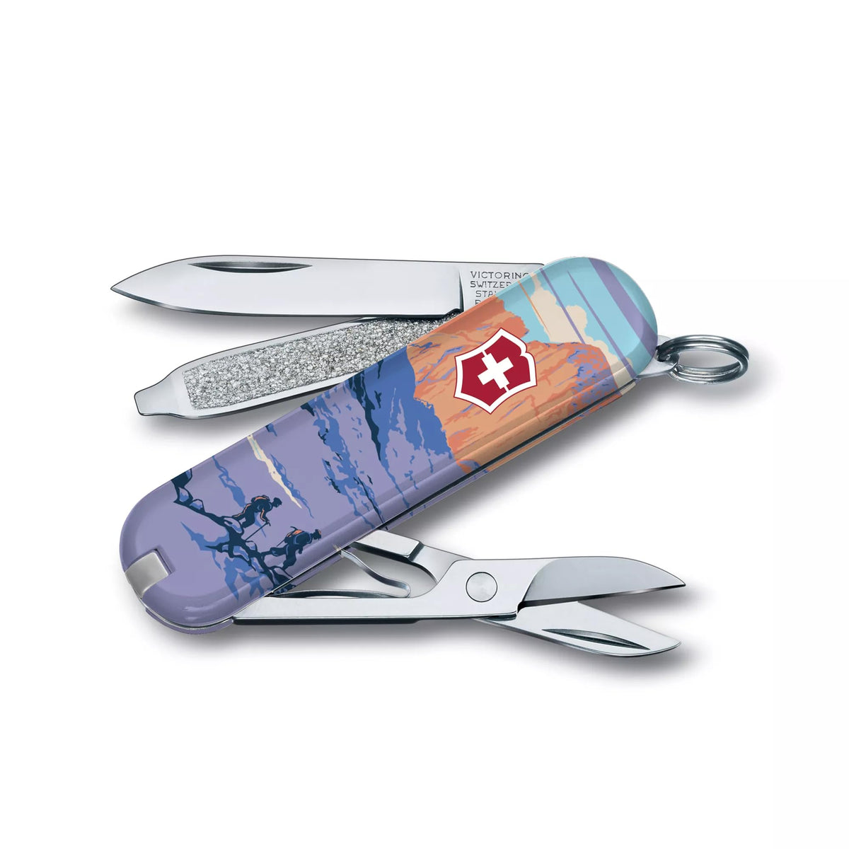 Victorinox Classic SD compact knife on a keychain for everyday carry.