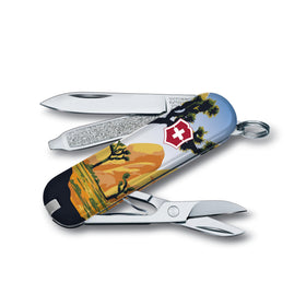 Victorinox Classic SD compact knife, closed, ideal for keychain carry and everyday tasks.