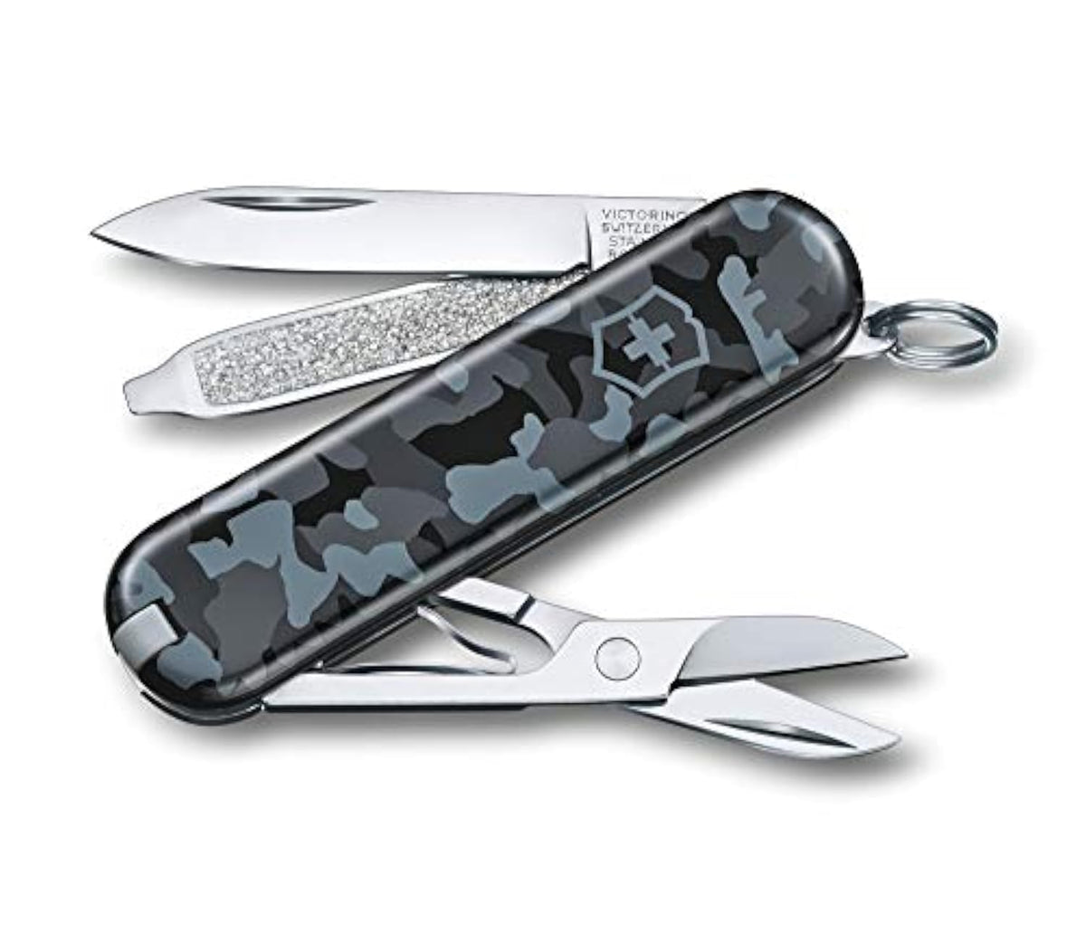 Victorinox Classic SD navy camouflage knife for everyday carry and reliability.