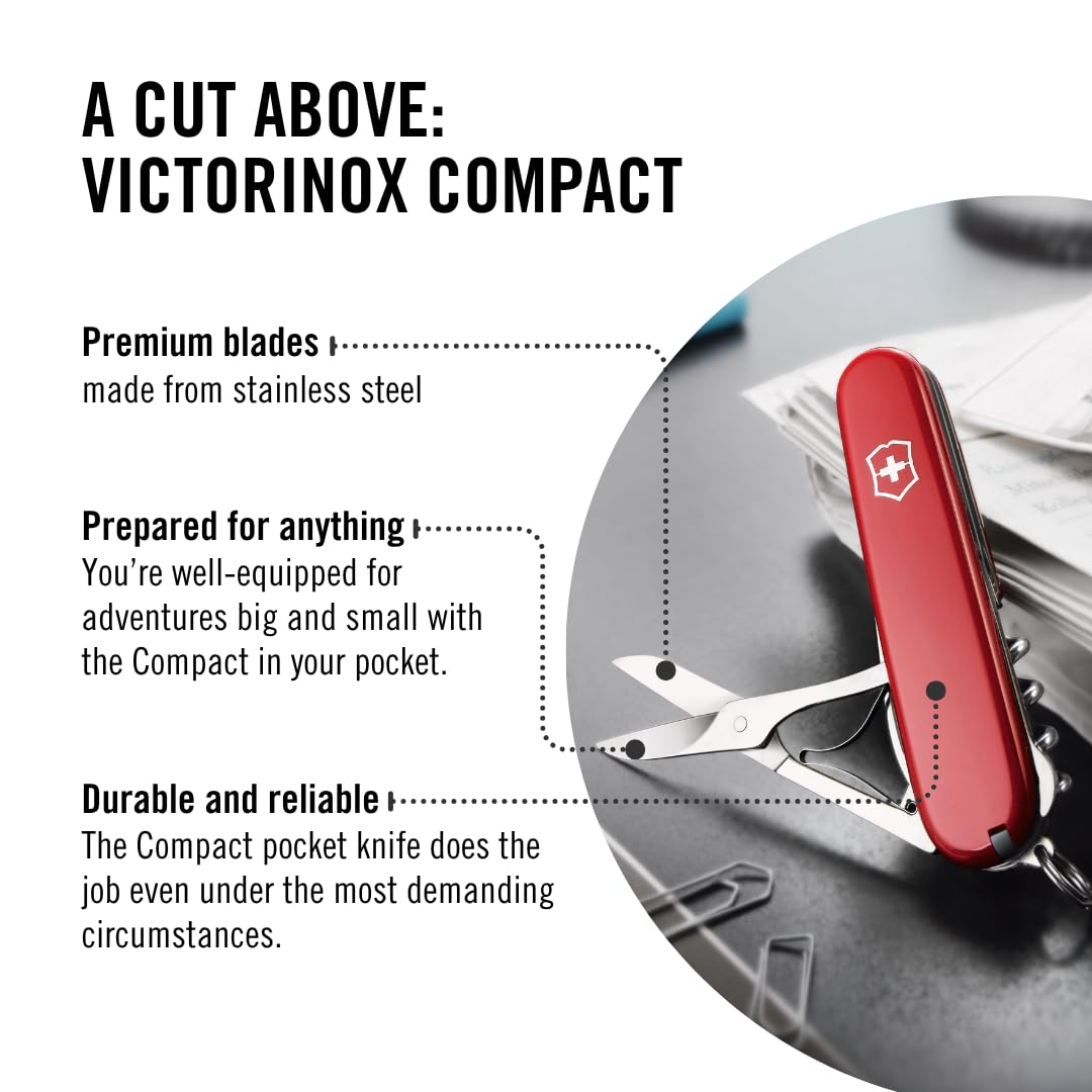 Victorinox Compact knife with multipurpose hook for parcel handling.
