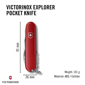 Victorinox Explorer scissors in use for quick trims and repairs.