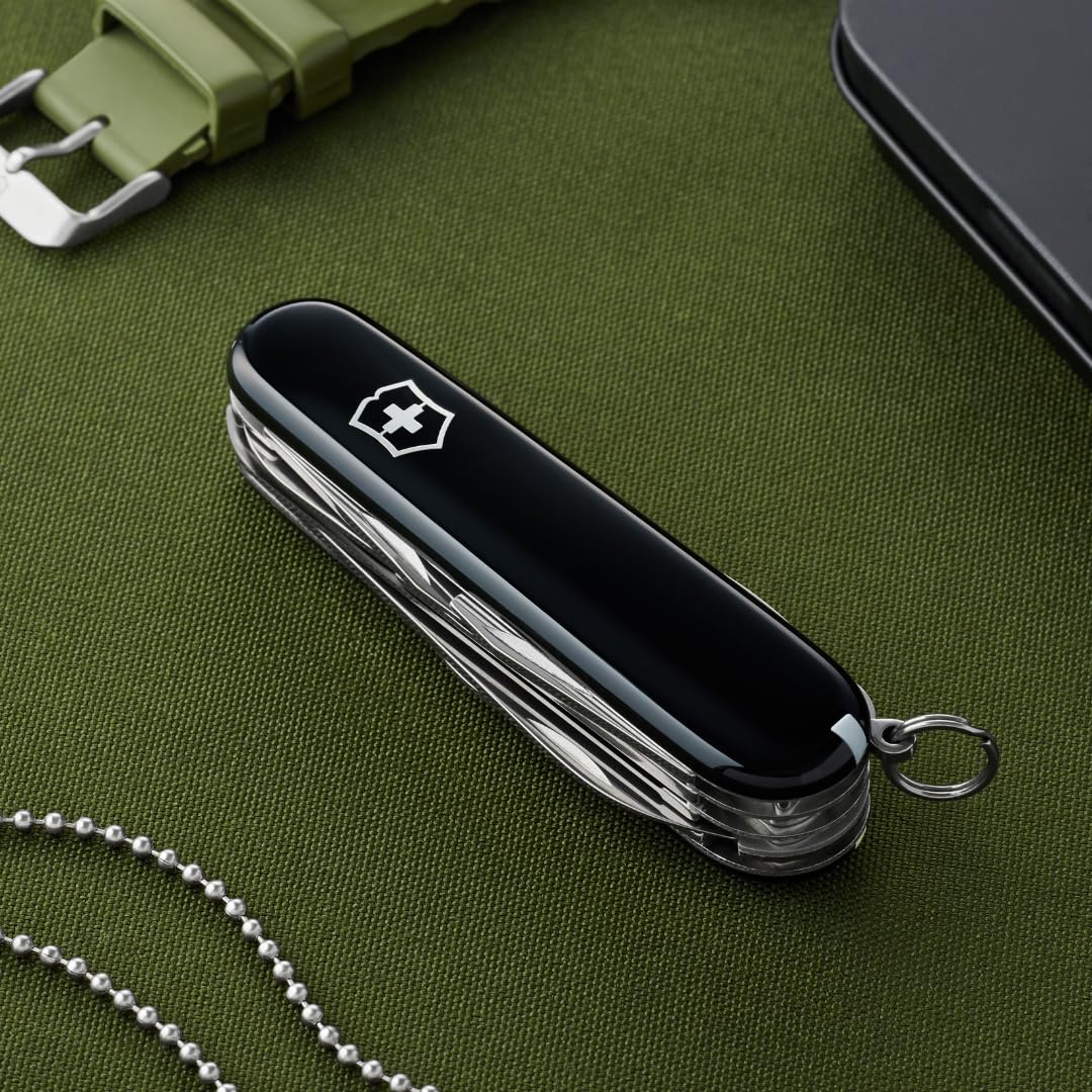 Victorinox Huntsman scissors enable precise trimming during hikes or home tasks
