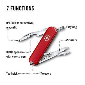 Victorinox Jetsetter bottle opener ready for beverages on the fly.