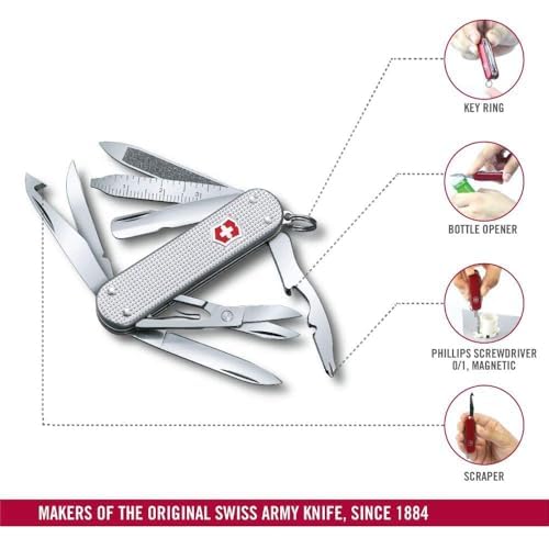 Victorinox MiniChamp Alox blade for precise cuts.