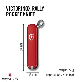 Victorinox Rally bottle opener for effortless refreshments on trips.