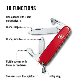 Victorinox Recruit screwdriver blade deployed for simple repairs on the go.