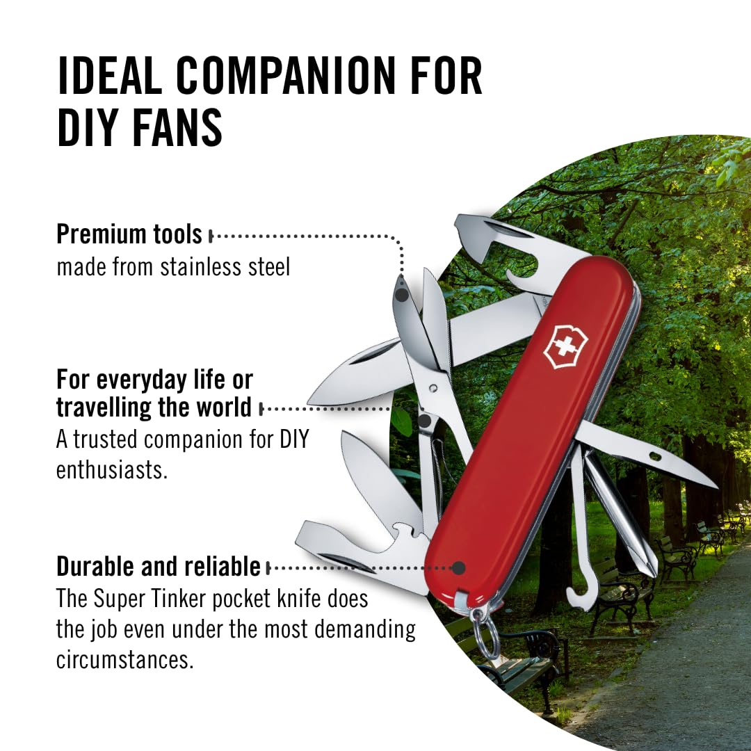 Victorinox Super Tinker, multipurpose hook for versatile use.