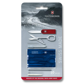 Victorinox Swiss Card multi-tools ready inside offer versatile options in a credit-sized form.