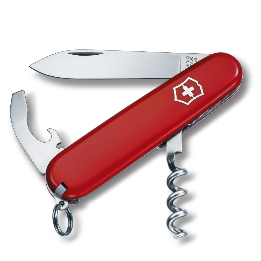Victorinox Waiter knife corkscrew extended, ready for wine lovers at gatherings.